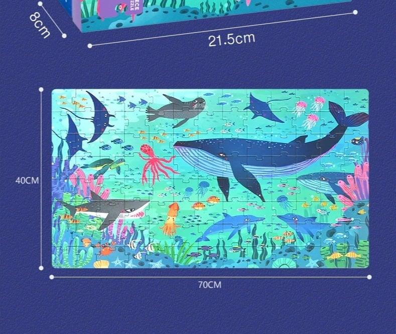 Mideer Wonderful Ocean Puzzle - Harika Okyanus Bulmacalı Kağıt Yapboz