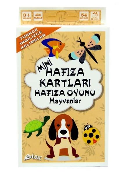 Mini Hafıza Kartları Hafıza Oyunu (Hayvanlar) , Kolektif , Star , 2417219759403 ,