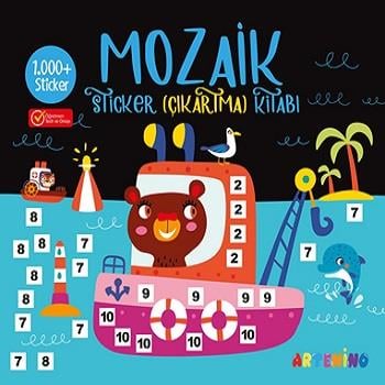Mozaik Sticker (1.000+ Çıkartma) Kitabı - SİYAH