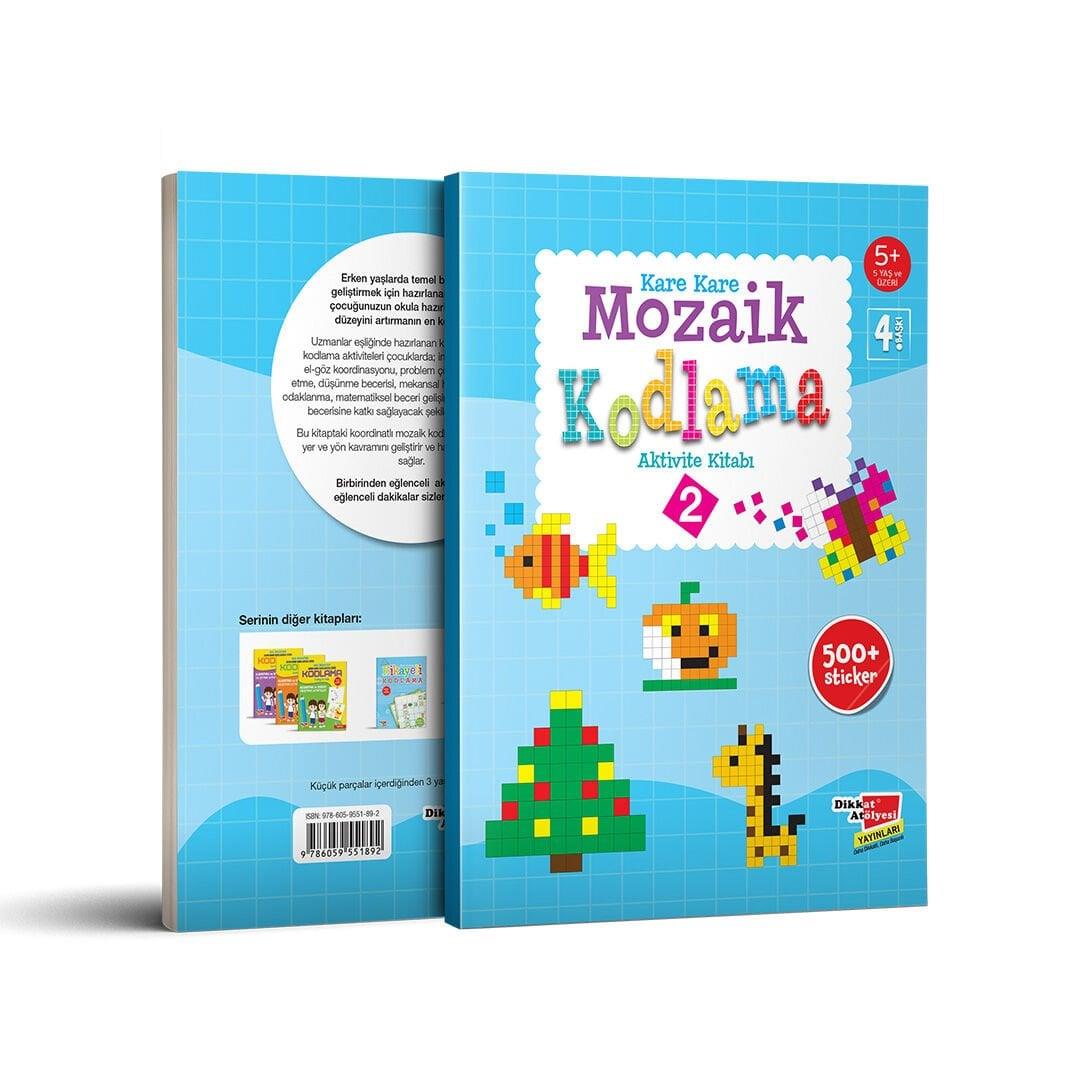 Okul Öncesi Stickerli Kare Kare Mozaik Kodlama 2. Seviye