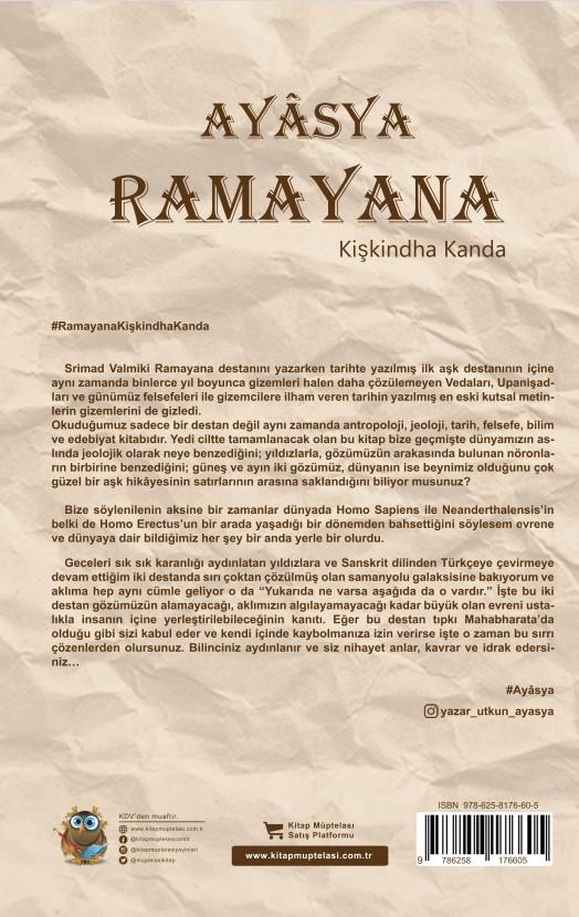 Ramayana Kişkindha Kanda (4. Kitap) , Ayasya , Kitap Müptelası Yayınları , 9786256225015 ,