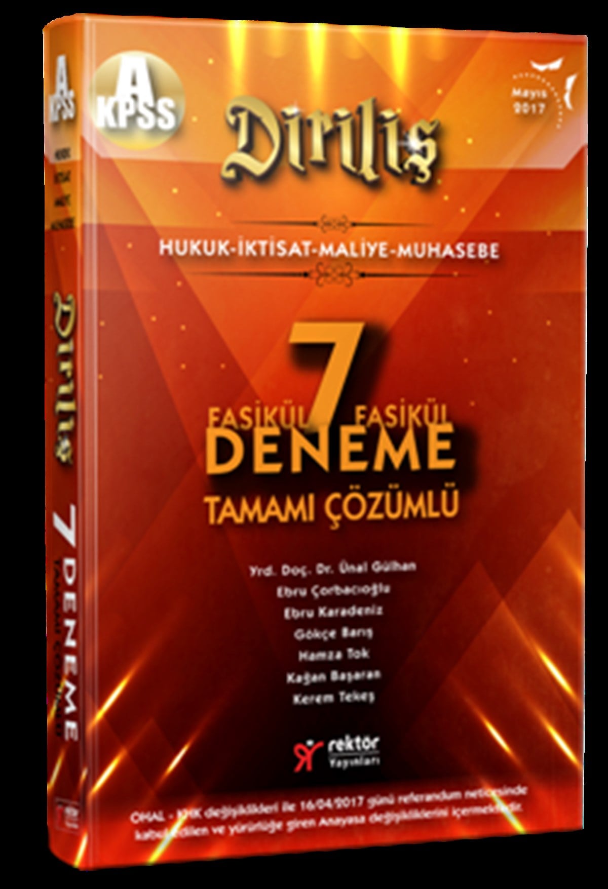 Rektör 2017 KPSS A Grubu Diriliş Fasikül Fasikül Tamamı Çözümlü 7 Deneme
