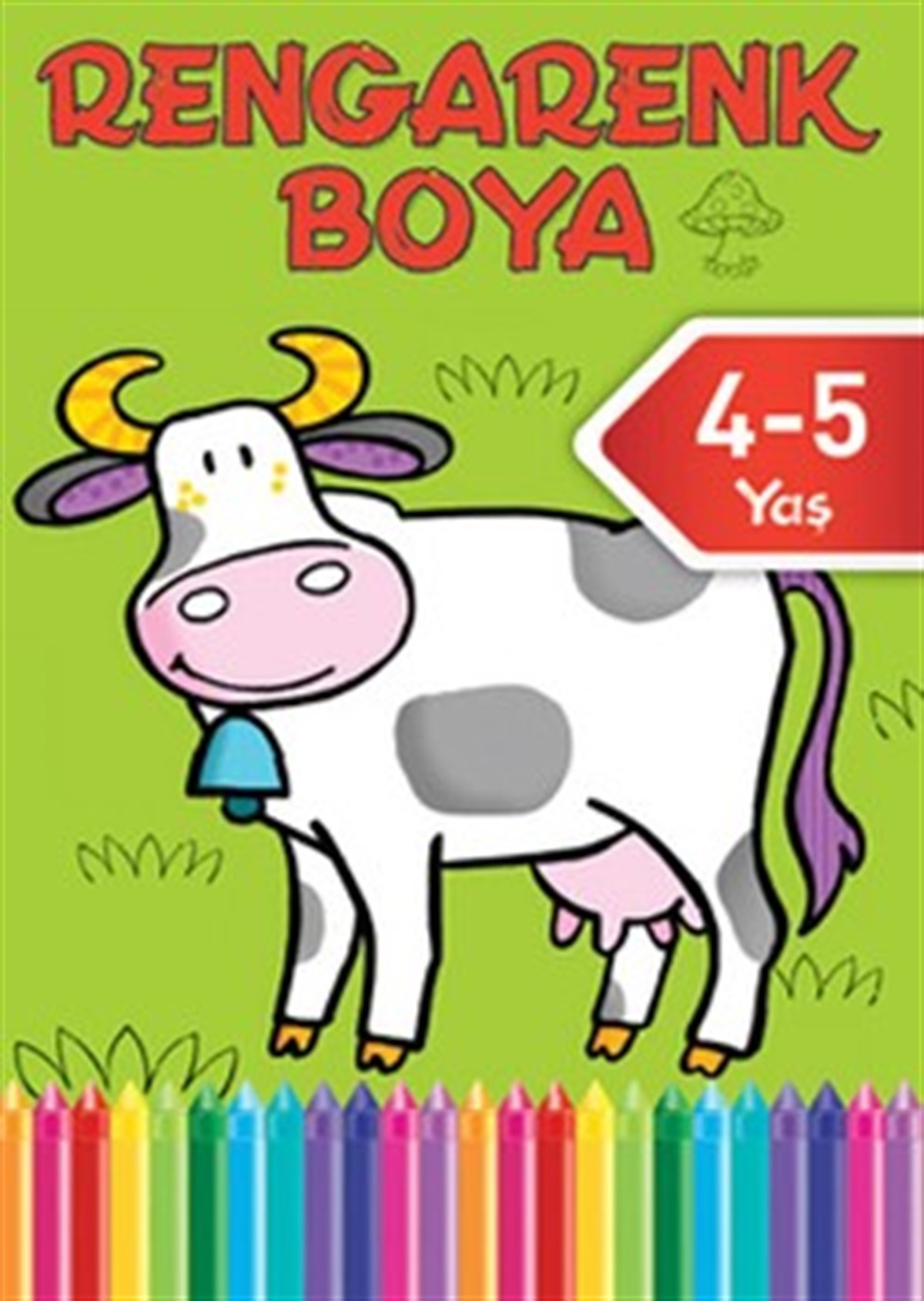 Rengarenk Boya - Yeşil Kitap - 4 - 5 Yaş