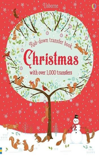 Rub Down Transfer Books: Christmas