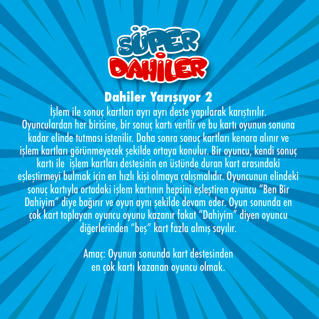 Süper Dahiler Çarpım Tablosu 1 (2x'den 5x'e)