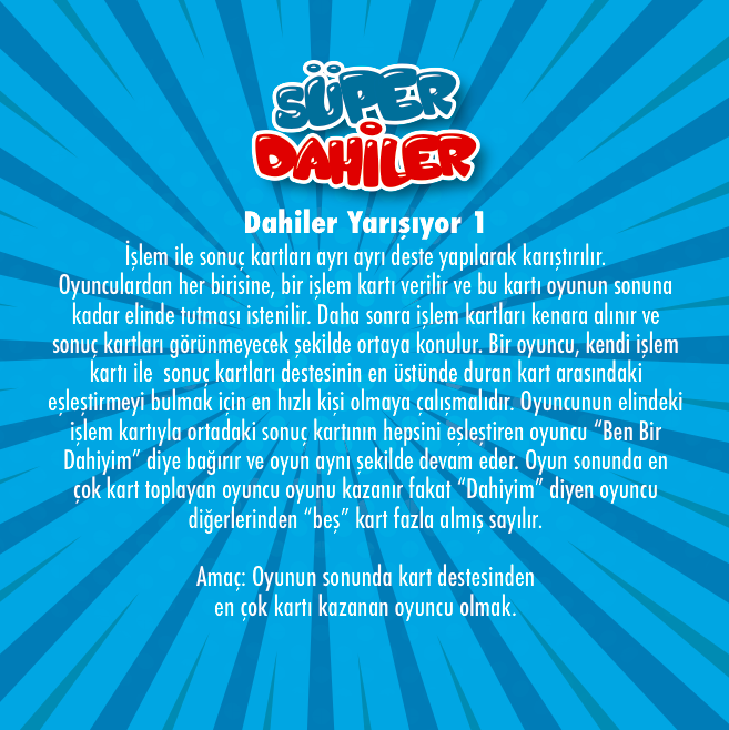 Süper Dahiler Çarpım Tablosu 1 (2x'den 5x'e)