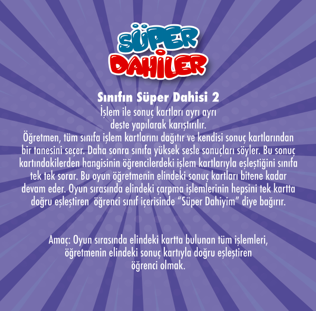Süper Dahiler Çarpım Tablosu 2 (6x'dan 9x'a)