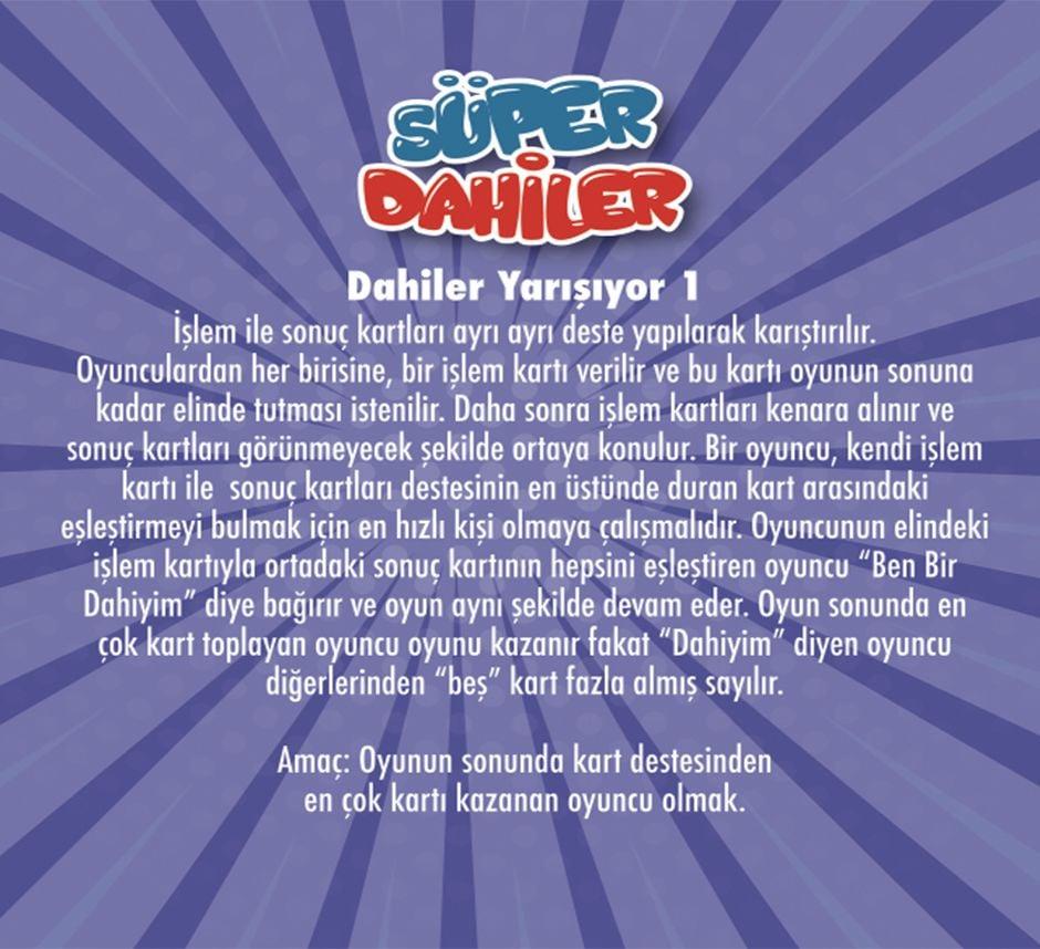 Süper Dahiler Çarpım Tablosu Seti