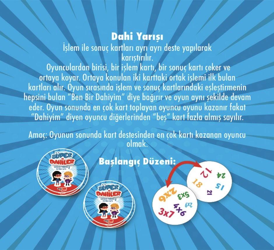 Süper Dahiler Çarpım Tablosu Seti