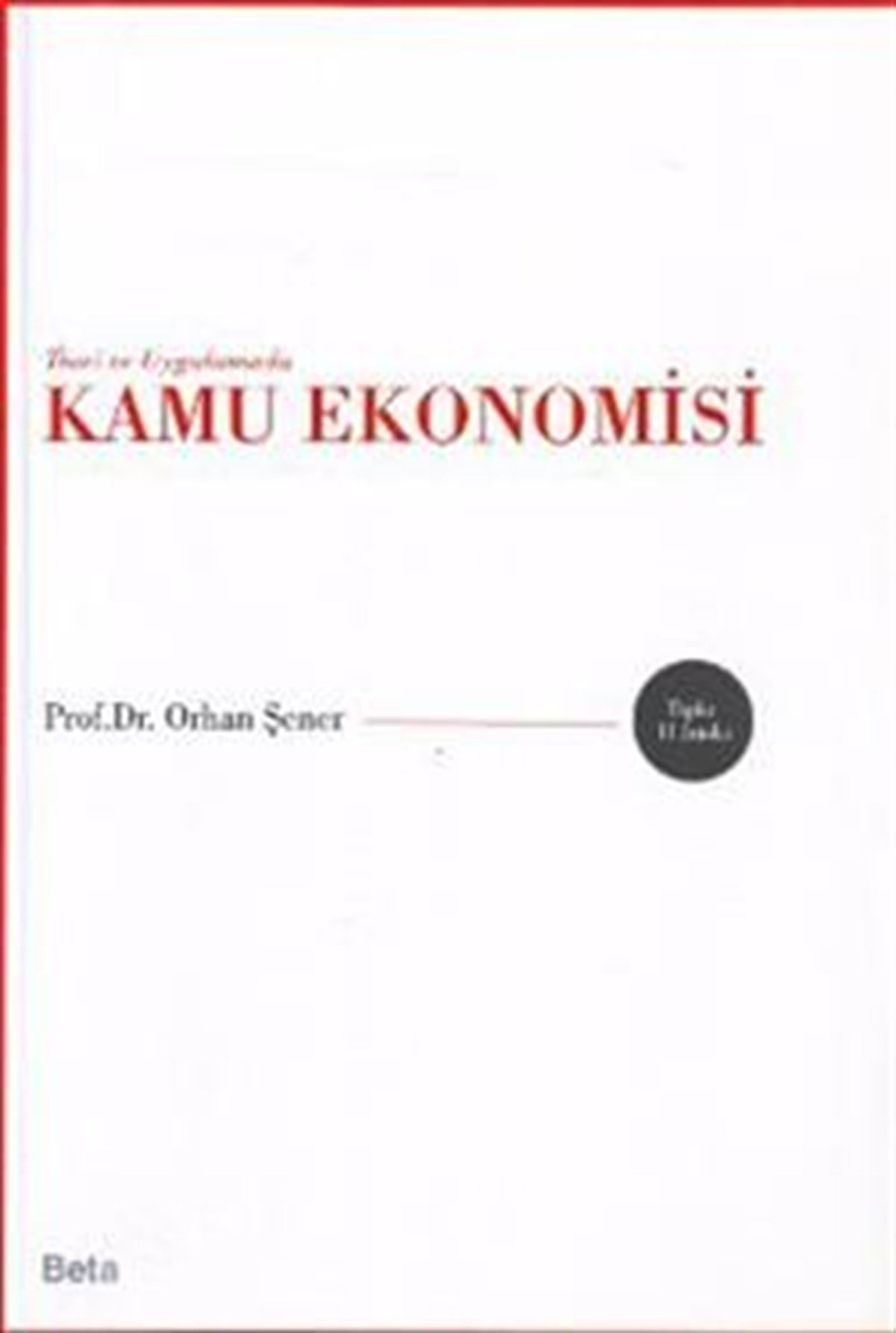 Teori ve Uygulamada Kamu Ekonomisi