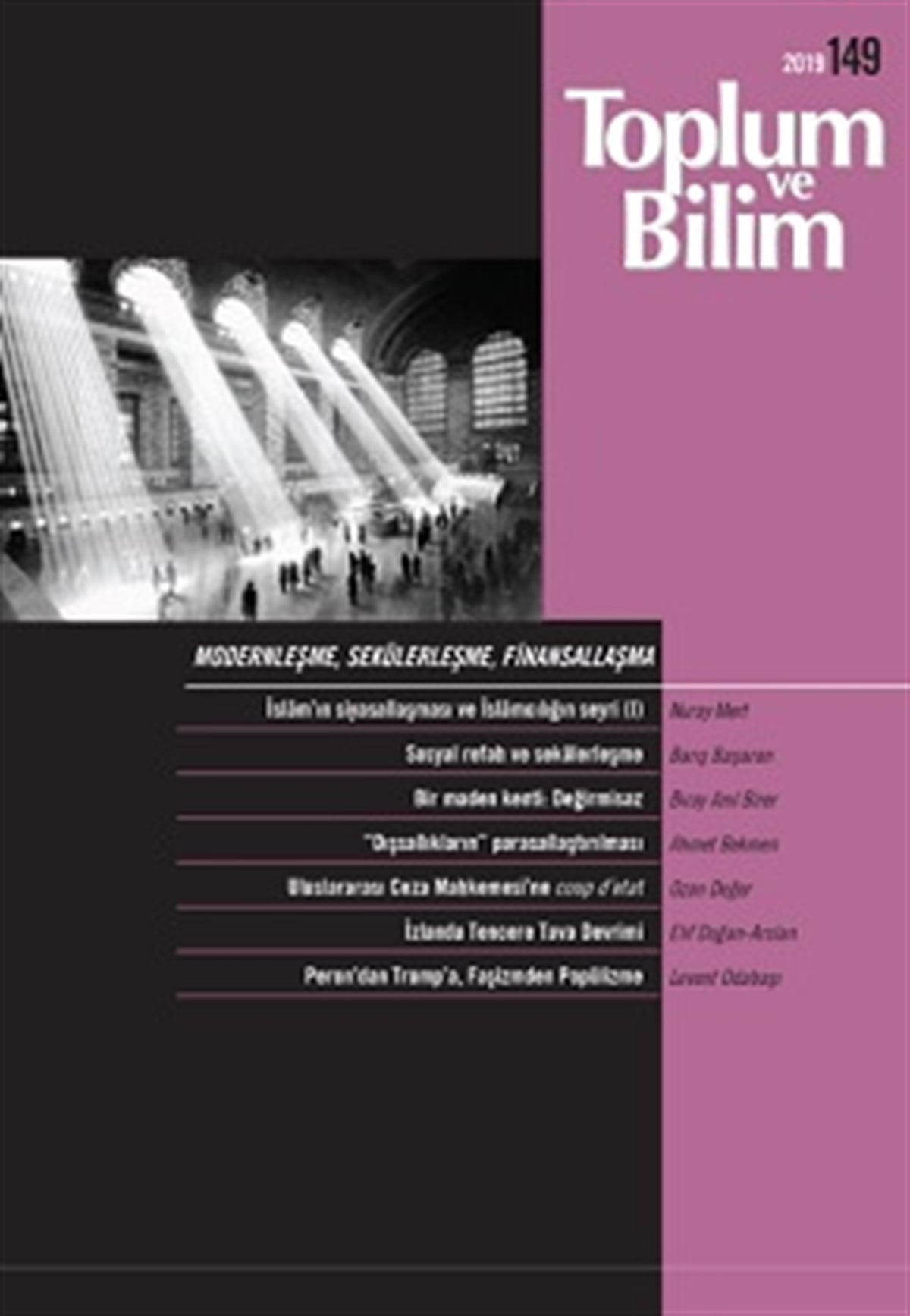 Toplum ve Bilim Sayı 149