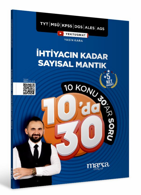 TYT-MSÜ-KPSS-DGS-ALES-AGS YEKTUĞ HOCA İhtiyacın Kadar Sayısal Mantık 10 Konu 30'ar soru Bankası Çözümlü