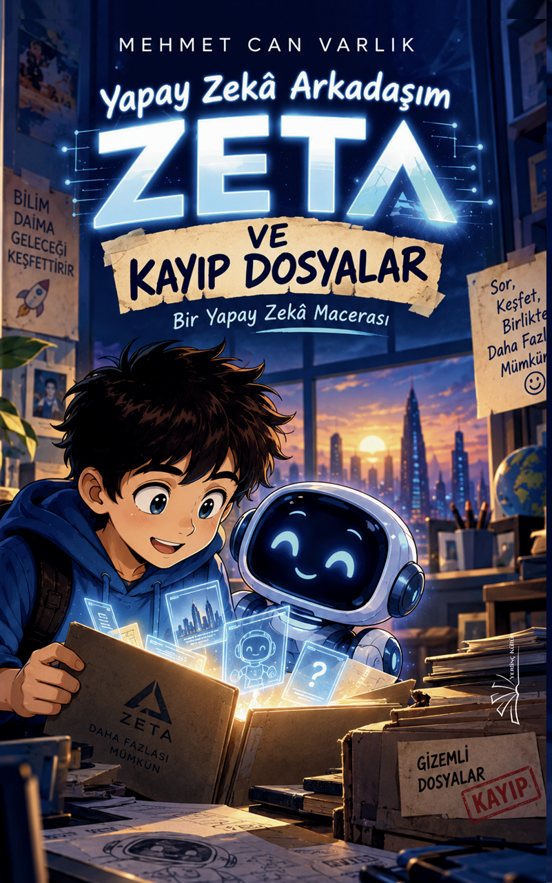 Yapay Zeka Arkadaşım Zeta “Zeta Ve Kayıp Dosyalar” , Mehmet Can Varlık , Yertinç Kültür , 9786259140506 ,