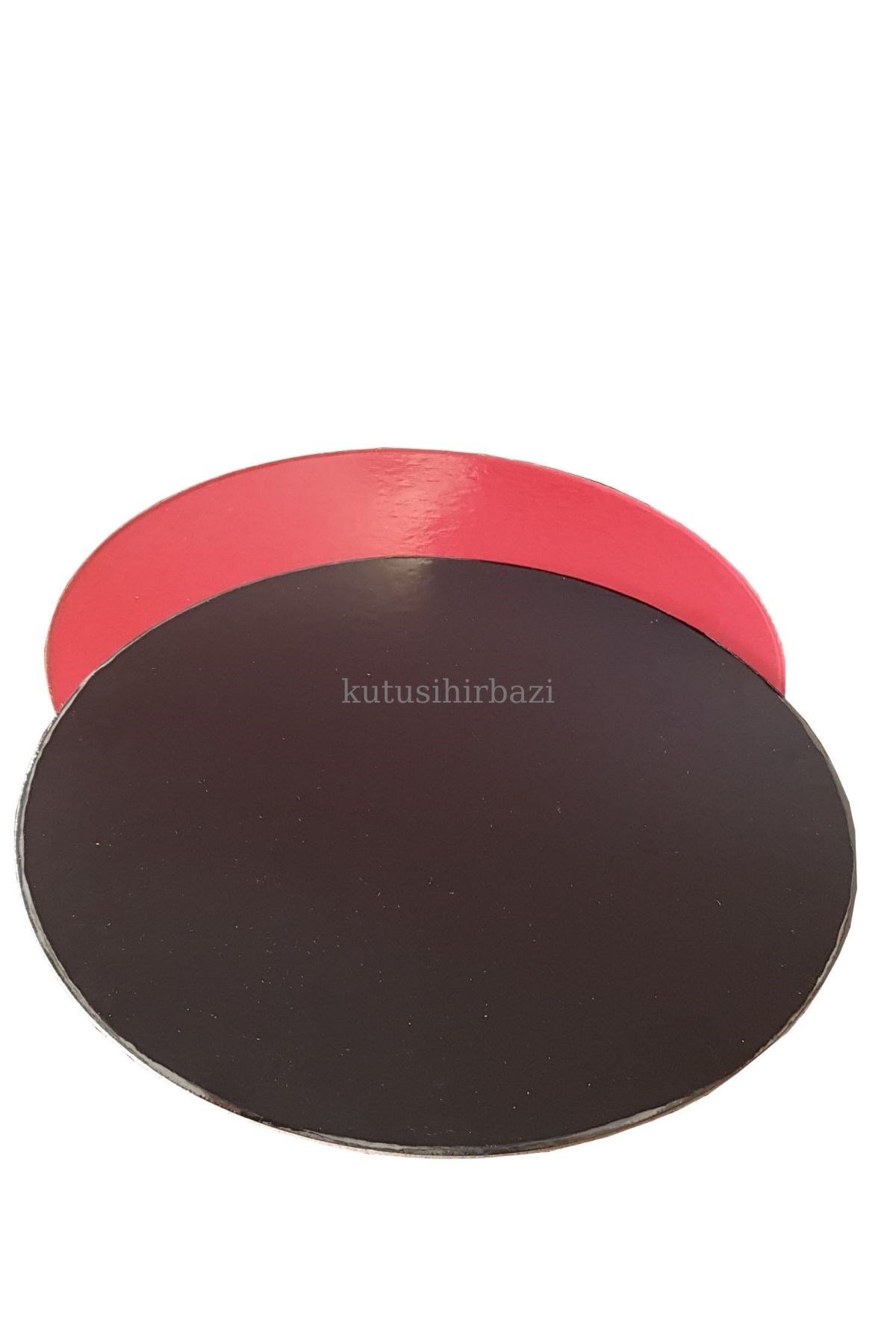 28 CM KIRMIZI-SİYAH PASTA ALTLIK