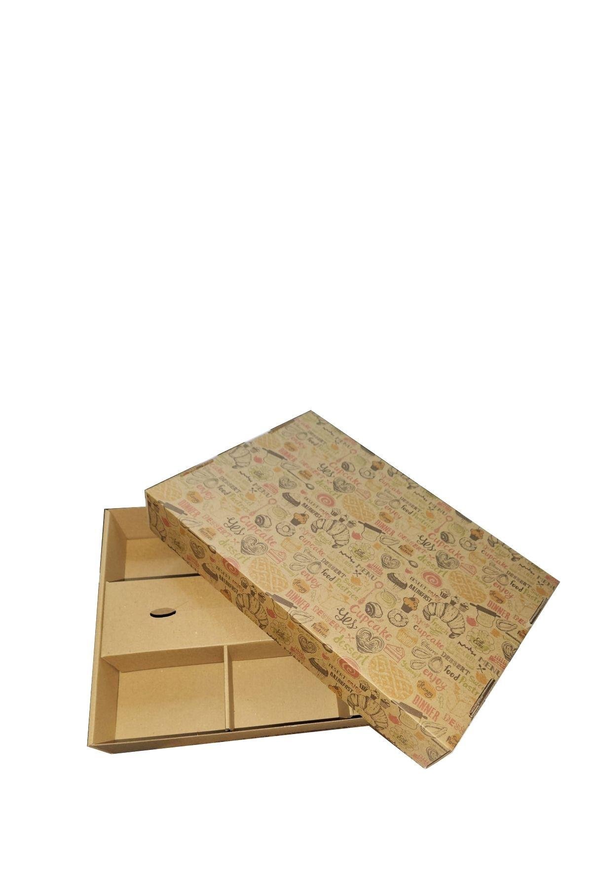 BASKILI KAHVALTI KUTUSU 9'LU