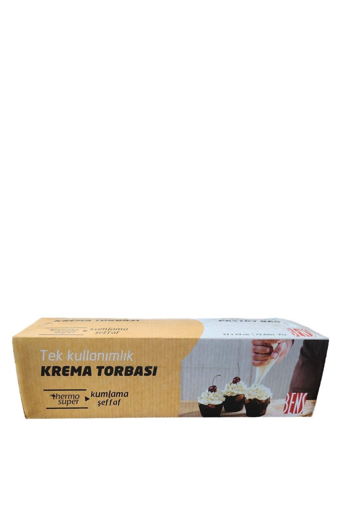 KAYMAZ TEK KULLANIM KREMA TORBASI 51 CM. 72 ADET