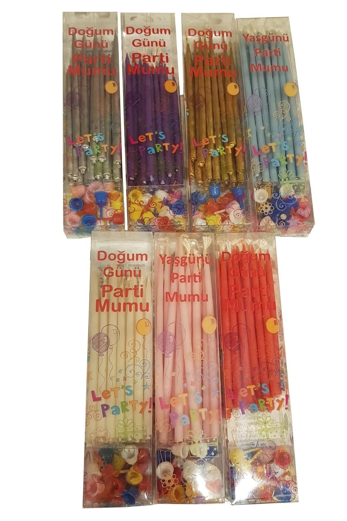 KONİK PASTA MUMU 10 CM. 