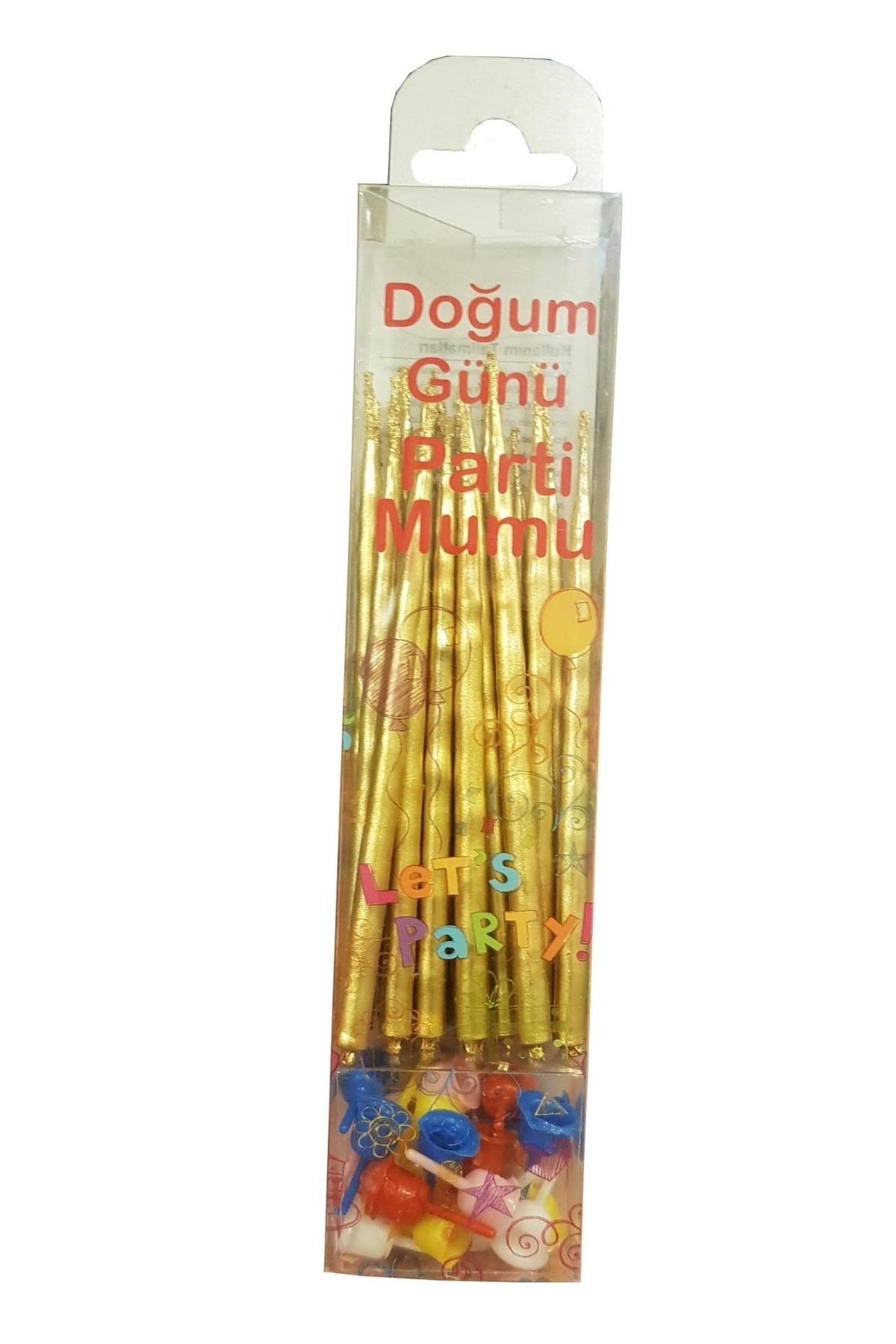 KONİK PASTA MUMU 10 CM. 