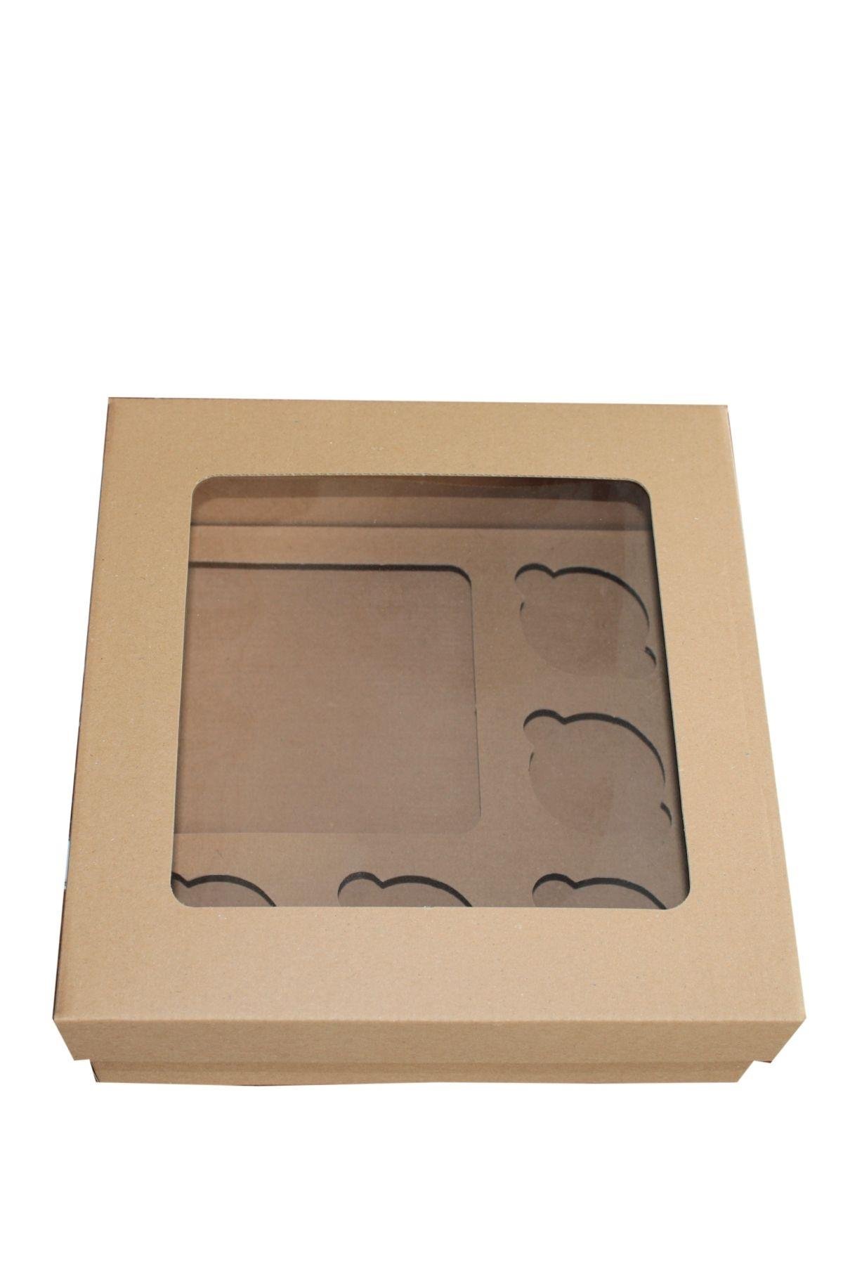 KRAFT CUPPASTA KUTUSU 25x25x10