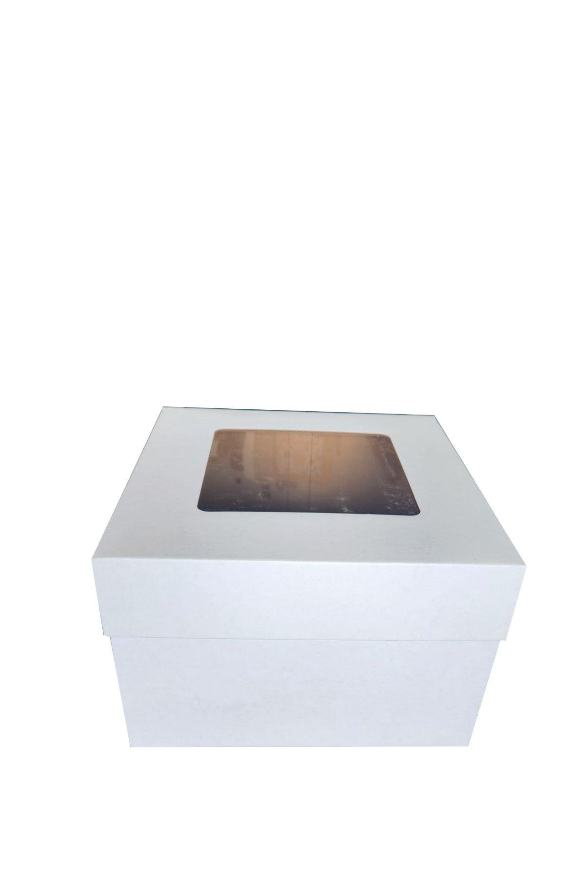 PENCERELİ BEYAZ 30x30x20 KUTU KAPAK TAKIM