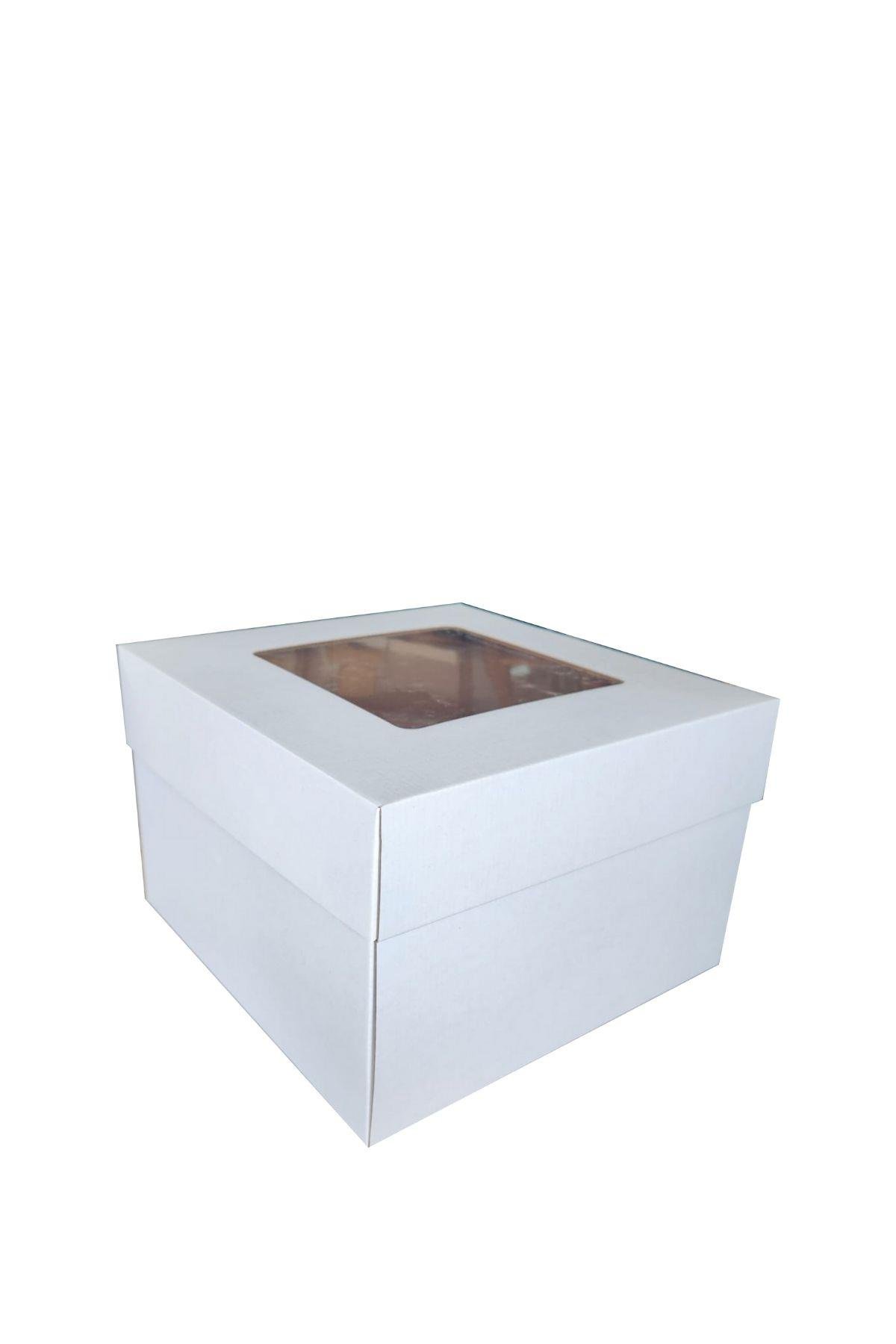 PENCERELİ BEYAZ 30x30x20 KUTU KAPAK TAKIM