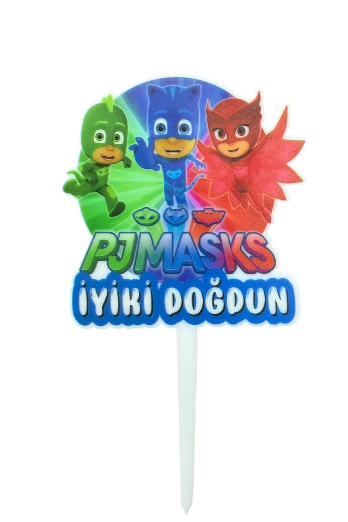PJMASK PASTA SÜSÜ RENKLİ