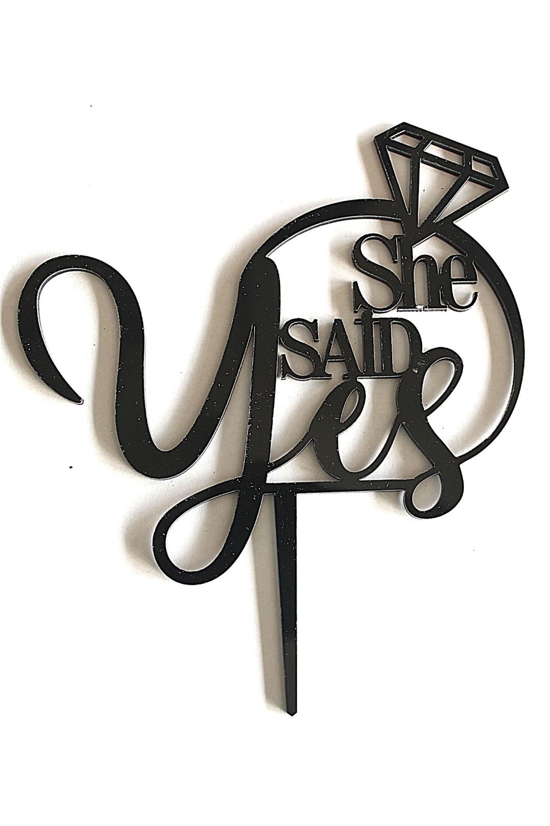 SHE SAİD YES SİYAH PLEKSİ