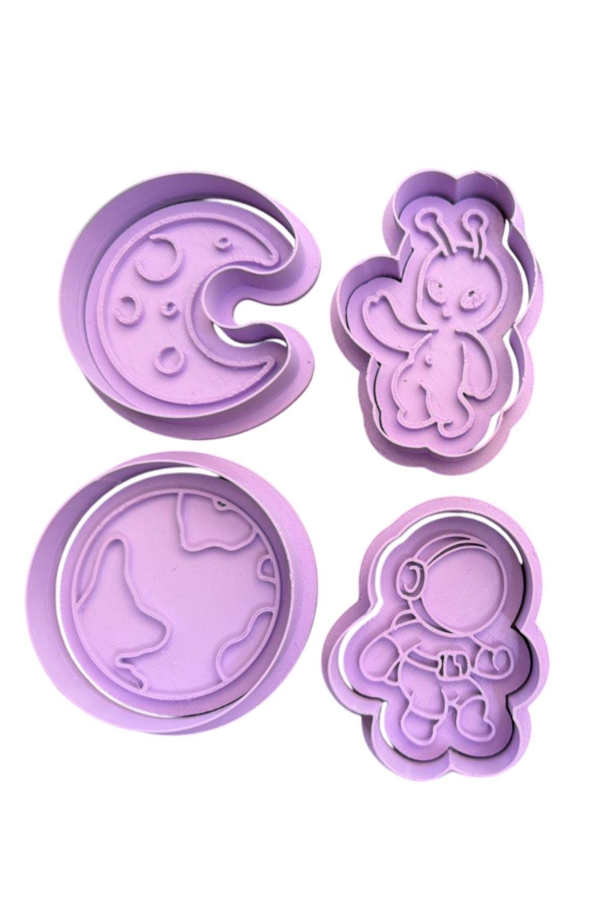 UZAY SERİSİ KURABİYE KALIBI 4'LÜ SET