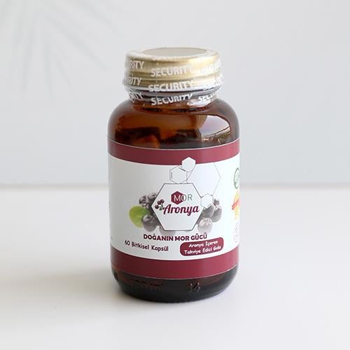 Aronya Kapsül, Gıda Takviyesi (60 adet) Mor Aronya