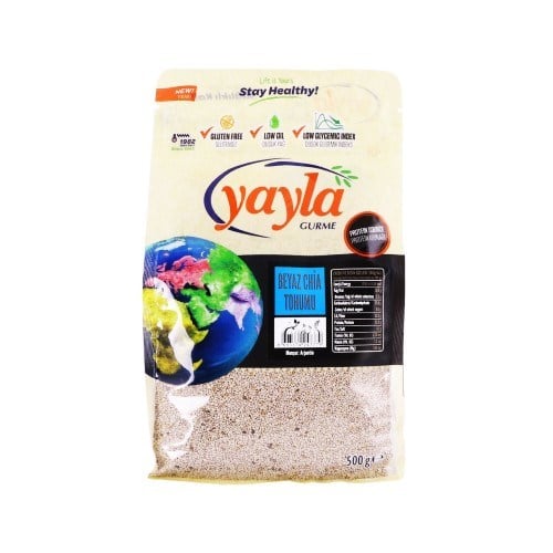Beyaz Chia Tohumu (500 gr) Yayla Gurme