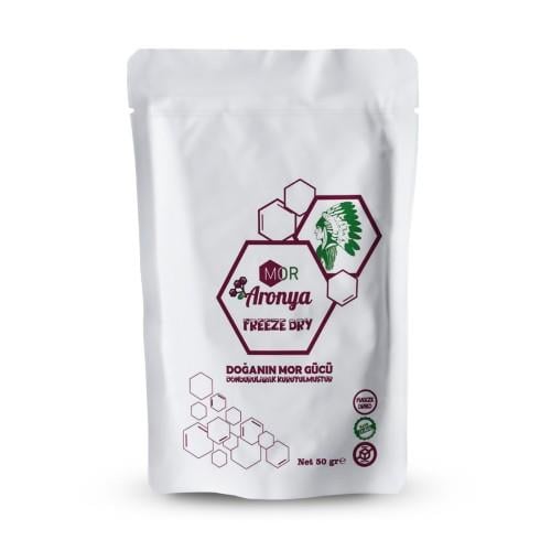 Dondurularak Kurutulmuş Aronya (50 gr) Mor Aronya