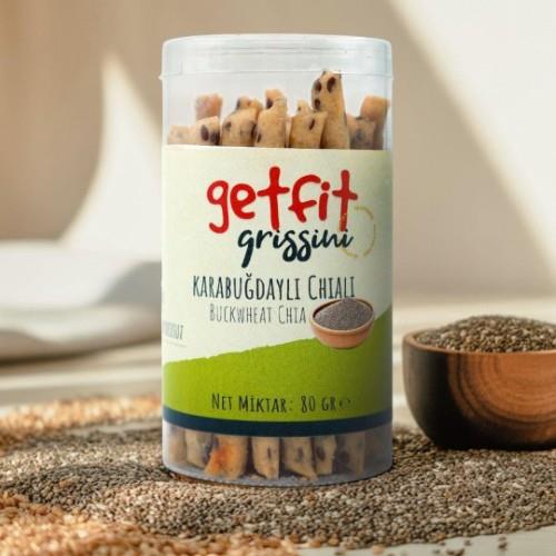 Glutensiz Karabuğdaylı Chialı Grissini (80 gr) Getfit