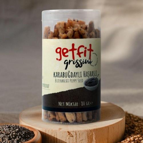 Glutensiz Karabuğdaylı Haşhaşlı Grissini (80 gr) Getfit
