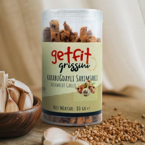 Glutensiz Karabuğdaylı Sarımsaklı Grissini (80 gr) Getfit
