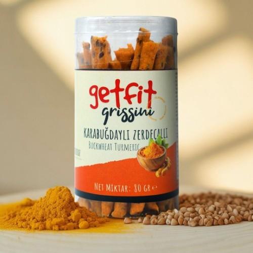 Glutensiz Karabuğdaylı Zerdeçallı Grissini (80 gr) Getfit