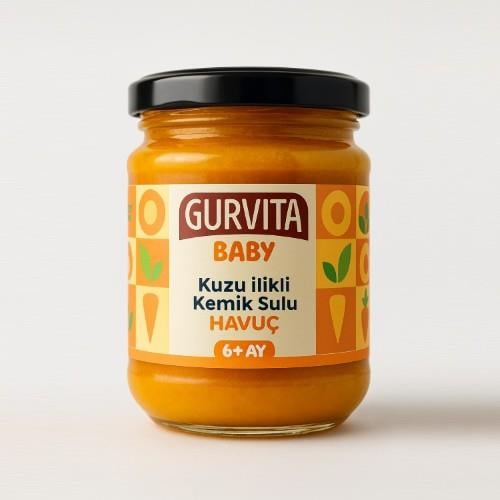 Kuzu İlikli Kemik Sulu Havuç (165 gr) Gurvita