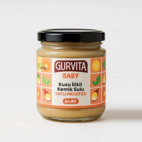 Kuzu İlikli Kemik Sulu Tatlı Patates (165 gr) Gurvita