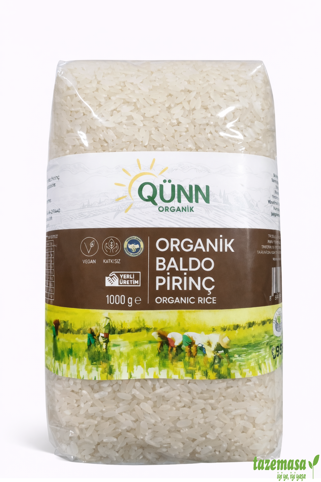Organik Baldo Pirinç (1 Kg) Qünn