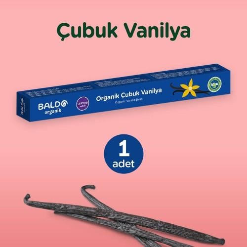 Organik Çubuk Vanilya Baldo