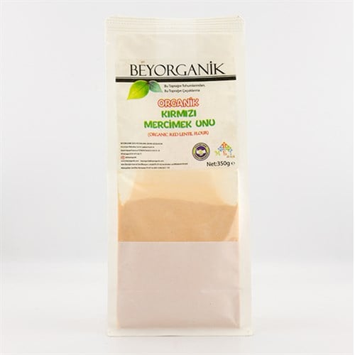 Organik Kırmızı Mercimek Unu (500 gr) Beyorganik