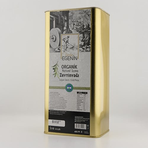 Organik Naturel Sızma Zeytinyağı (5 Litre) Egenin