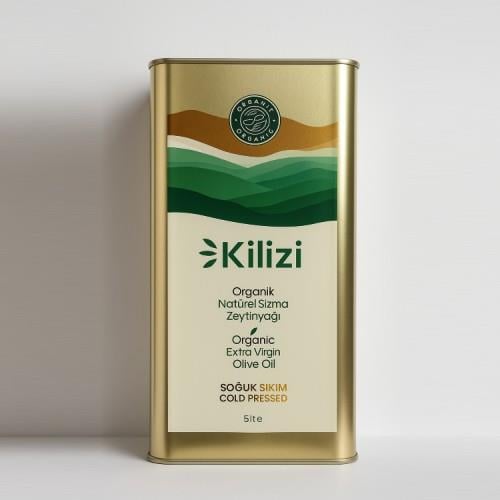 Organik Naturel Sızma Zeytinyağı Teneke (5 lt) Kilizi