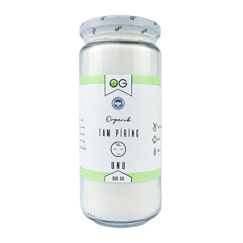 Organik Tam Pirinç Unu (300 gr) OG Organik