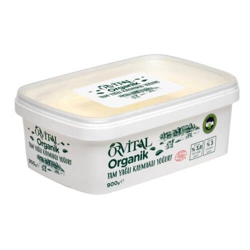 Organik Tam Yağlı Tava Yoğurt (900 gr) Orvital