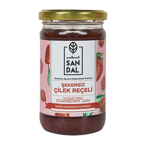 Şekersiz  Çilek Reçeli (290 gr) Mehmet Sandal
