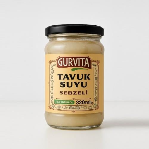 Tavuk Suyu Sebzeli (320 ml) Gurvita