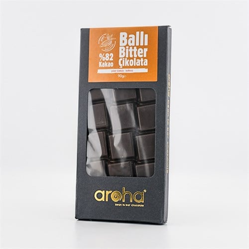 %82 Bitter Çikolata, Ghana - Ballı (80 gr) Aroha