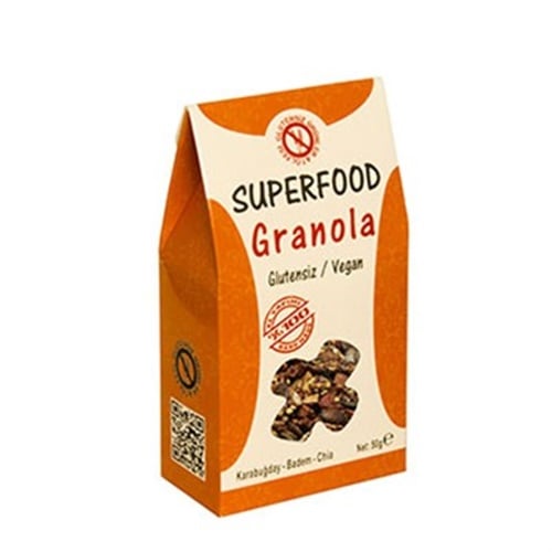 Glutensiz Granola - Karabuğday,Badem,Chia(50 gr) Glutensiz Ürünler Atölyesi