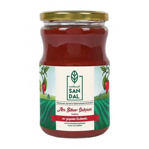 Acı Biber Salçası (730 gr) Mehmet Sandal
