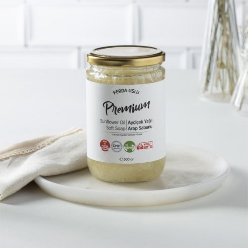 Ayçiçek Yağlı Arap Sabunu  (500 Gr) Fermente Mutfağım
